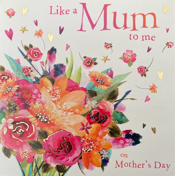 Like A Mum To Me On Mother's Day Greeting Card
