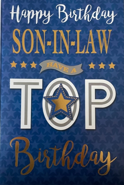 Happy Birthday Son-In-Law Greeting Card