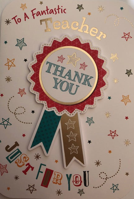 To A Fantastic Teacher Thank You Greeting Card