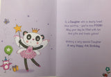 Happy Birthday Daughter Age 4 Birthday Greeting Card