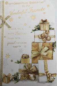 Christmas Wishes To My Wonderful Fiancee Greeting Card