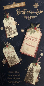 To A Wonderful Brother-In-Law Christmas Greeting Card