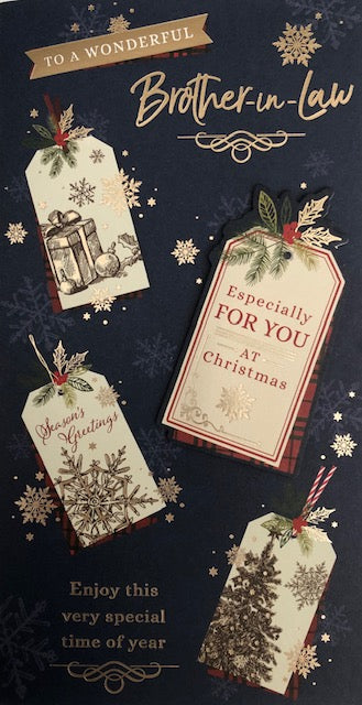 To A Wonderful Brother-In-Law Christmas Greeting Card