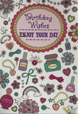 Birthday Wishes Pink Greeting Card