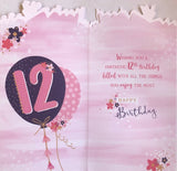 You're 12 Birthday Greeting Card