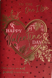 To The One I Love Valentine's Day Greeting Card