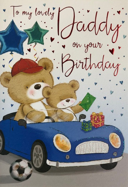 To My Lovely Daddy Birthday Greeting Card