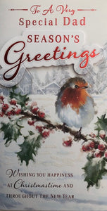 To A Very Special Dad Christmas Greeting Card