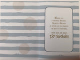Brother You're 18 Birthday Greeting Card