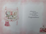 A Beautiful Baby Grand-Daughter New Baby Greeting Card