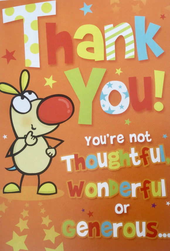 Thank You Humour Greeting Card