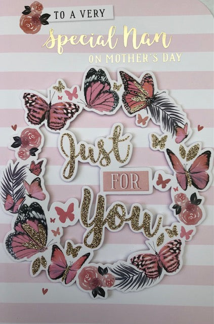 To A Very Special Nan Mother's Day Greeting Card
