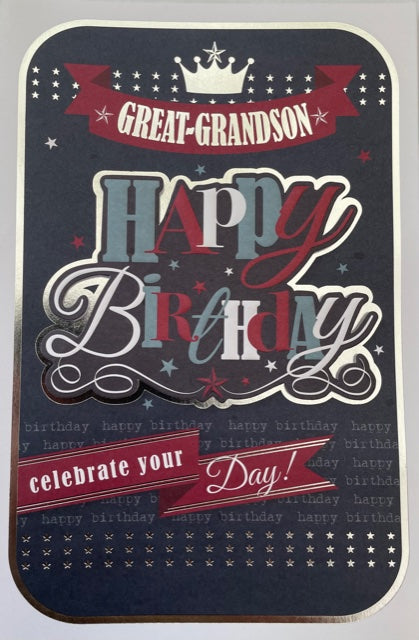 Great-Grandson Birthday Greeting Card