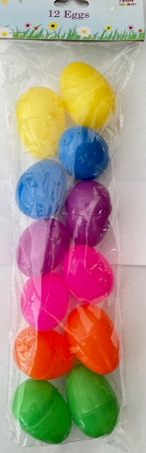 12 Plastic Eggs