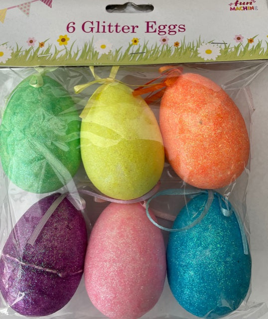 6 Glitter Eggs