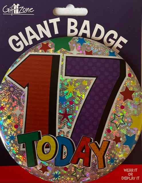 17 Today Jumbo Badge