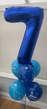 Create Your Own Supershape Cluster (1 Supershape Balloon & 6 Latex Balloons)