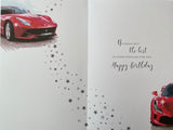 For You Dad Sports Car Birthday Greeting Card