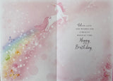 For You Niece Unicorn Birthday Greeting Card