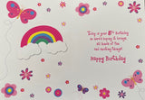 5 Today Flowers And Butterflies Birthday Greeting Card