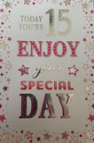 Today You're 15 Birthday Greeting Card