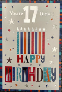 You're 17 Today Birthday Greeting Card