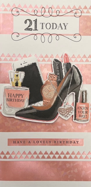 21 Today Birthday Greeting Card