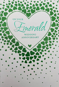 On Your Emerald Wedding Anniversary Greeting Card