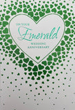 On Your Emerald Wedding Anniversary Greeting Card