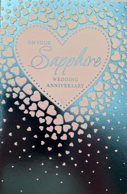 On Your Sapphire Wedding Anniversary Greeting Card