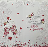 Ruby Wedding Anniversary Wishes Greeting Card
