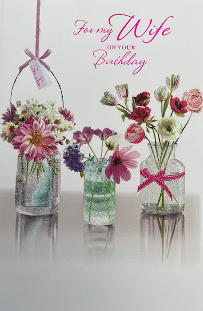For My Wife Birthday Greeting Card