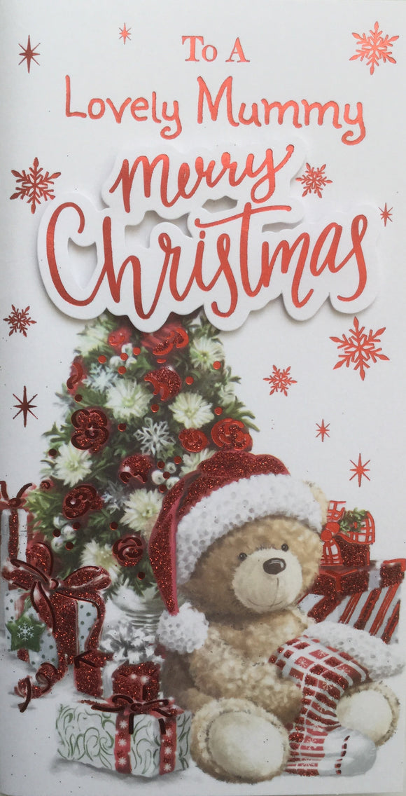 To A Lovely Mummy Christmas Greeting Card.