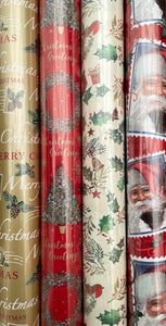 Traditional Christmas Wrapping Paper 5m