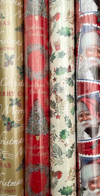 Traditional Christmas Wrapping Paper 5m