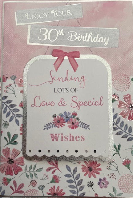 Enjoy Your 30th Birthday Greeting Card