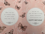 40th Butterflies Birthday Greeting Card