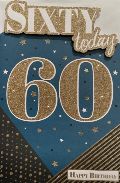 Sixty Today Birthday Greeting Card