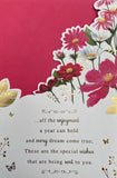 Happy 65th Birthday Flowers Greeting Card