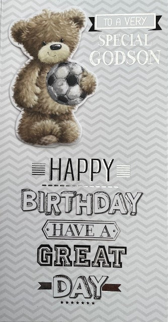 To A Very Special Godson Birthday Greeting Card