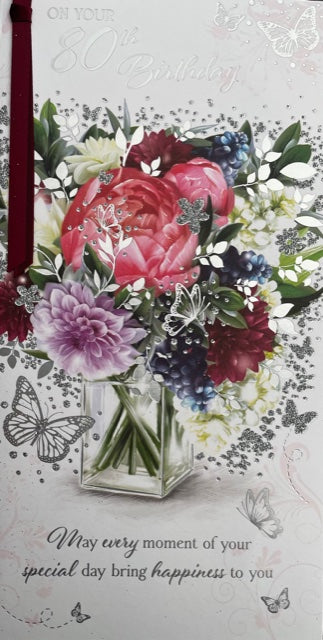 On Your 80th Birthday Greeting Card