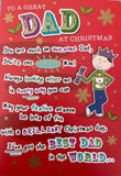 To A Great Dad Christmas Greeting Card