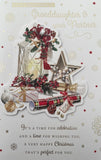 To A Wonderful Granddaughter And Your Partner Christmas Greeting Card