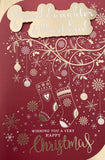 Granddaughter And Husband Christmas Greeting Card