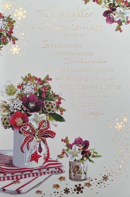 For You Daughter And Son-In-Law Christmas Greeting Card