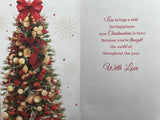 To A Special Granddaughter And Your Partner Christmas Greeting Card