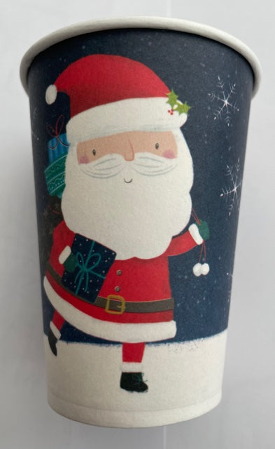 Father Christmas Paper Party Cups x10