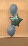 3 Balloon Cluster Consisting of 1 x 18" Plain Foil Balloon And 2 x Latex Balloons