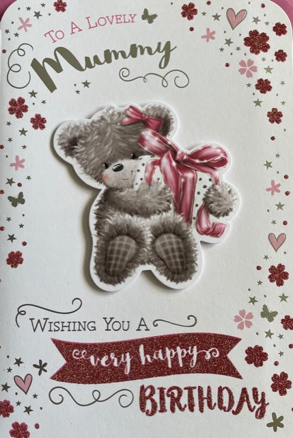 To A Lovely Mummy Birthday Greeting Card