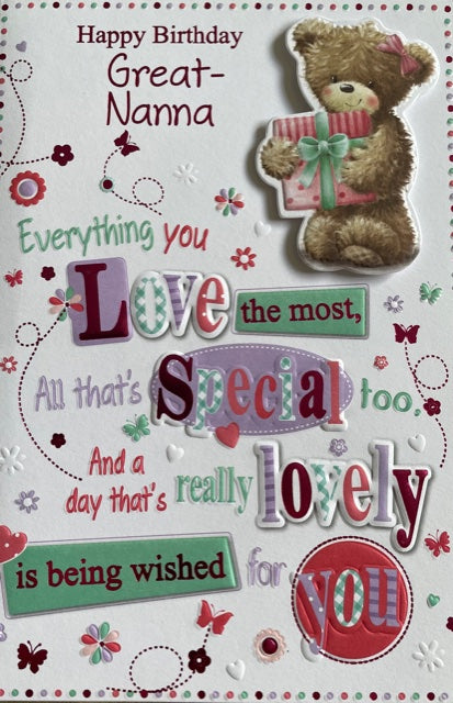 Great Nanna Birthday Greeting Card